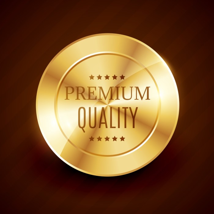 Premium Vector | Premium quality badge in illustrator
